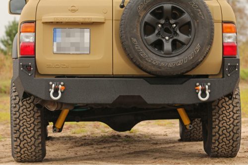 MorE4x4 Rear steel bumper for Nissan Patrol Y61 (1997-2004)