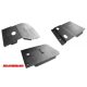 More4x4 aluminium skid plate kit for Toyota Land Cruiser J95 1996-2002 with factory bumper (3pcs/kit)