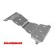 More4x4 aluminium skid plate kit for Volkswagen Amarok (2009 -) with factory bumper (3 pcs/kit)