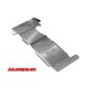 More4x4 aluminium skid plate kit for Ford Ranger T6/ T7 (2011-) with factory bumper (2pcs/kit)