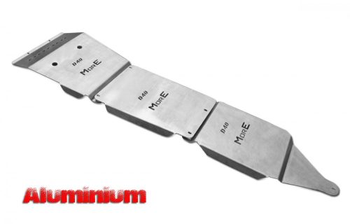 More4x4 aluminium skid plate kit for Nissan Navara D40 / Pathfinder R51 (2005-2014) with factory bumper (3 pcs/kit)