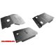 MORE4x4 aluminium skid plate kit for Toyota Land Cruiser J95, 1996-2002, (petrol, long) with MORE4x4-Z012 bumper (3db/szett)