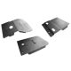 MorE4x4 steel skid plate kit for Toyota Land Cruiser J95 (1996-2002) with factory bumper (3pcs/kit)