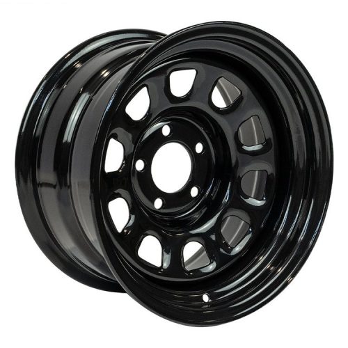 Steel Wheel 15x8 ET-19 5x114.3 Sputnik Gloss Black OFD