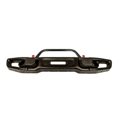 OFD Front steel bumper straight with bullbar and winch plate - Jeep Wrangler JK 2 Door 07-18; Wrangler JK 4 Door 07-18