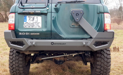 Steel rear bumper for Nissan Patrol Y61