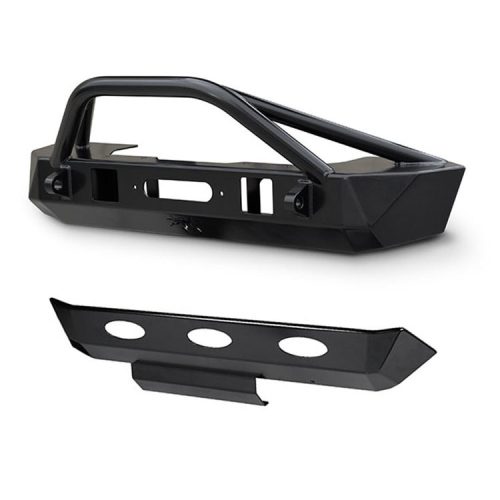 Poison Spyder Bruizer Front steel bumper with skidplate - Jeep Wrangler JK 2 Door 07-18; Wrangler JK 4 Door 07-18