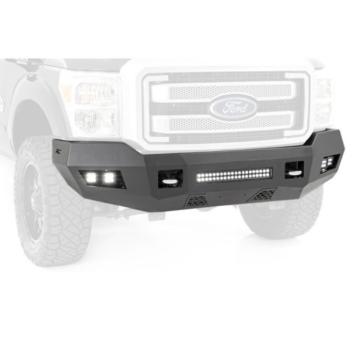 Rough Country Front bumper with LED lights - Ford F250 11-16;F350 11-16