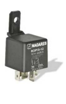 MR 8 universal relay, with double outpot - 12V 40A