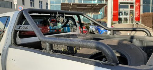 Roll cage with winch holder