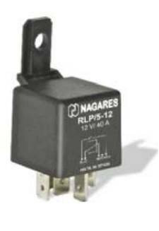 MR 74 relay (normally open) with double outpot - 12V/40A