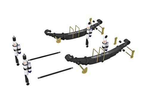 Terrain Tamer felfüggesztés készlet PRO lengéscsillapítókkal emelés +40mm +150kg terhelésig Nissan Navara D22 1997-> szintszabályzás nélküli modellek