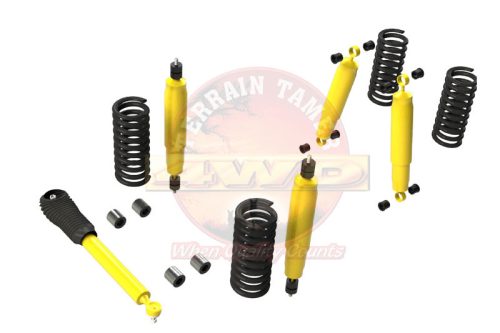 Terrain Tamer felfüggesztés készlet emelés +40mm erősített +50-100kg terhelésig Toyota Landcruiser LJ70|72|73|78 KZJ70|73|78 1990-> szintszabályzás nélküli modellek