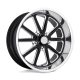 Alloy Wheel 20x8 ET1 5x127 U117 Rambler Gloss Black Milled US Mags