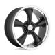 Alloy Wheel 18x8 ET2 5x114.3 VN338 Boss TT Textured Black W/ Diamond CUT LIP American Racing