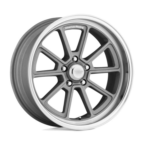 Alloy Wheel 18x8 ET0 5x114.3 VN510 Draft Vintage Silver W/ Diamond CUT LIP American Racing