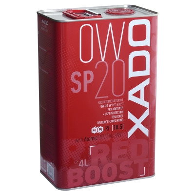 XADO Atomic Oil 0W-20 SP RED BOOST motor oil - 4 litres