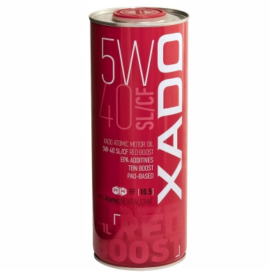 XADO 5W-40 SL/CF RED BOOST synthetic motor oil - 1 liter