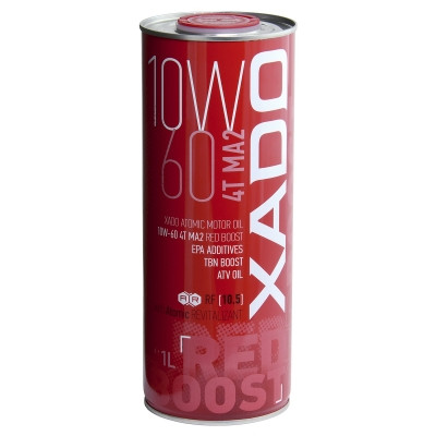 XADO 10W-60 4T MA2 RED BOOST Synthetic motor oil - 1 litre