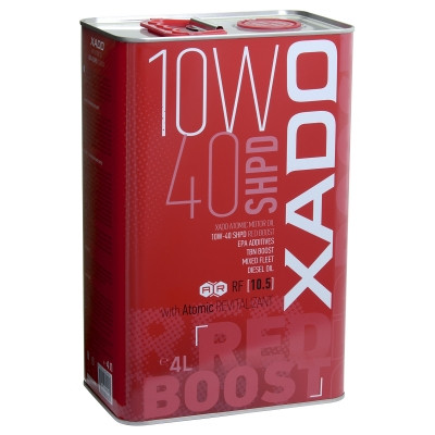 XADO Atomic Oil 10W-40 SHPD (SL/CI-4) Red Boost semi-synthetic motor oil - 4liter