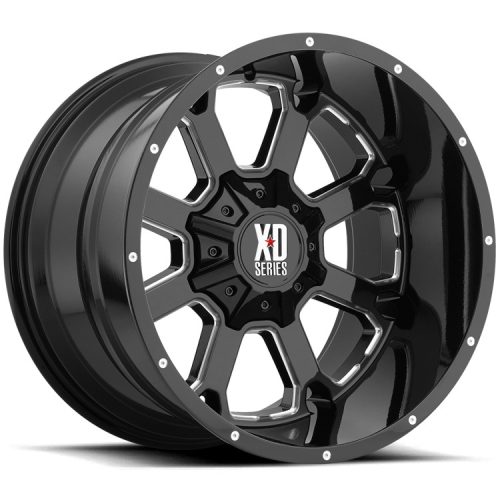 Alloy Wheel 20x10 ET-24 6x135/6x139,7 XD825 Buck 25 Gloss Black Milled XD Series