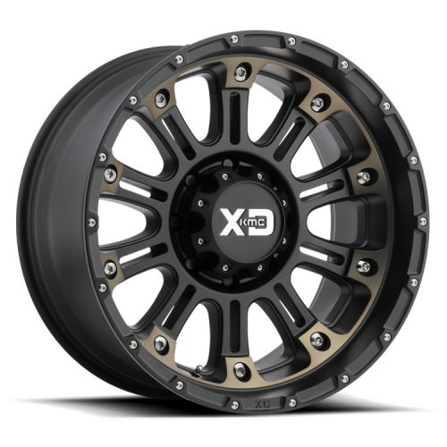 Alloy Wheel 20x9 ET-12 5x127 XD829 Hoss II Satin Black Mach W/ Dark Tint XD Series