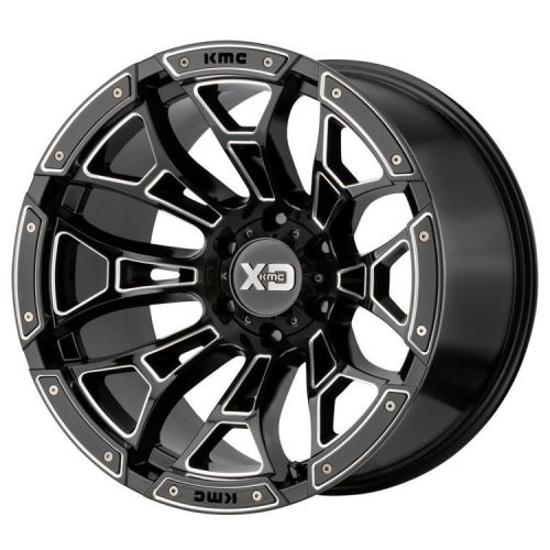 Alloy Wheel 20x9 ET0 5x127 XD841 Boneyard Gloss Black Milled XD Series