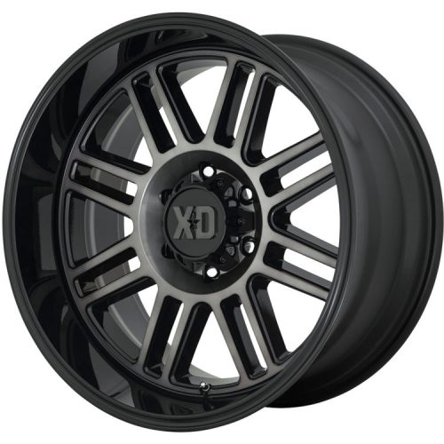 Alloy Wheel 20x9 ET0 5x127 XD850 Cage Gloss Black/Gray Tint XD Series