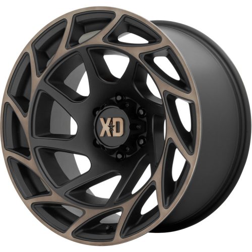 Alloy Wheel 20x9 ET0 5x127 XD860 Onslaught Satin Black/Bronze Tint XD Series