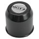 DOTZ closed stainless steel hub cap for wheel - black - 103mm