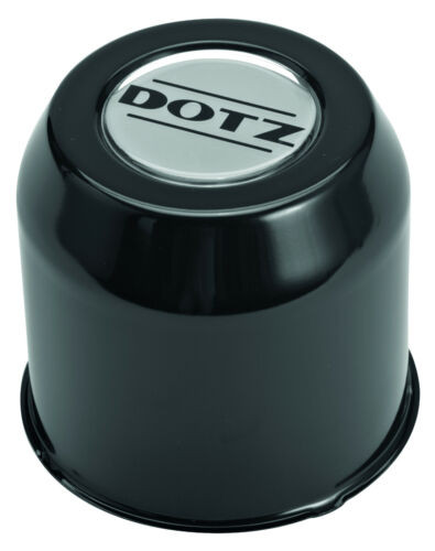 DOTZ closed stainless steel hub cap for wheel - black - 120mm