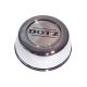 DOTZ closed stainless steel hub cap for wheel with logo - silver - 38mm